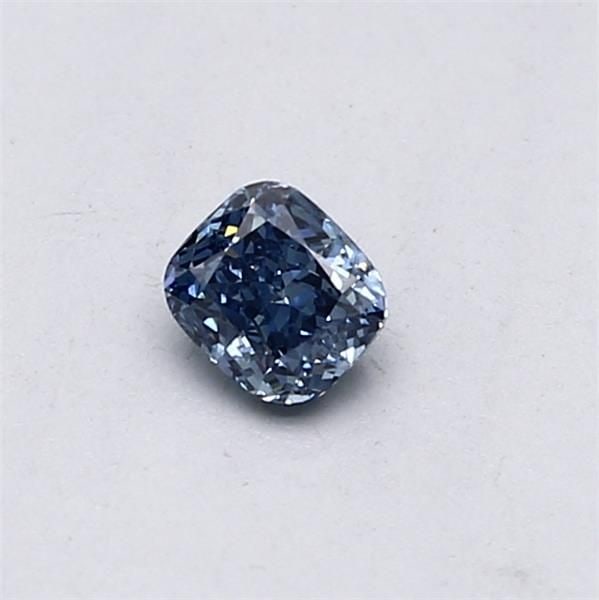 Loose Diamond - CUSHION MODIFIED 0.3ct Fancy Vivid Blue VVS2: Loose Diamond - CUSHION MODIFIED 0.3ct Fancy Vivid Blue VVS2 Source: This is a real non-mined Diamond that has been grown in a lab Shape: CUSHION MODIFIED Carats: 0.3 Color: Fancy Vivid Blue Certifica