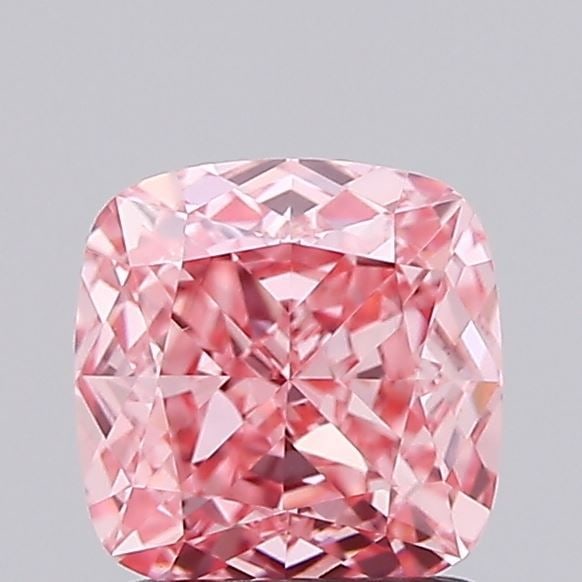 Loose Diamond - CUSHION MODIFIED 1.12ct Fancy Vivid Pink VS1: Loose Diamond - CUSHION MODIFIED 1.12ct Fancy Vivid Pink VS1 Source: This is a real non-mined Diamond that has been grown in a lab Shape: CUSHION MODIFIED Carats: 1.12 Color: Fancy Vivid Pink Certific