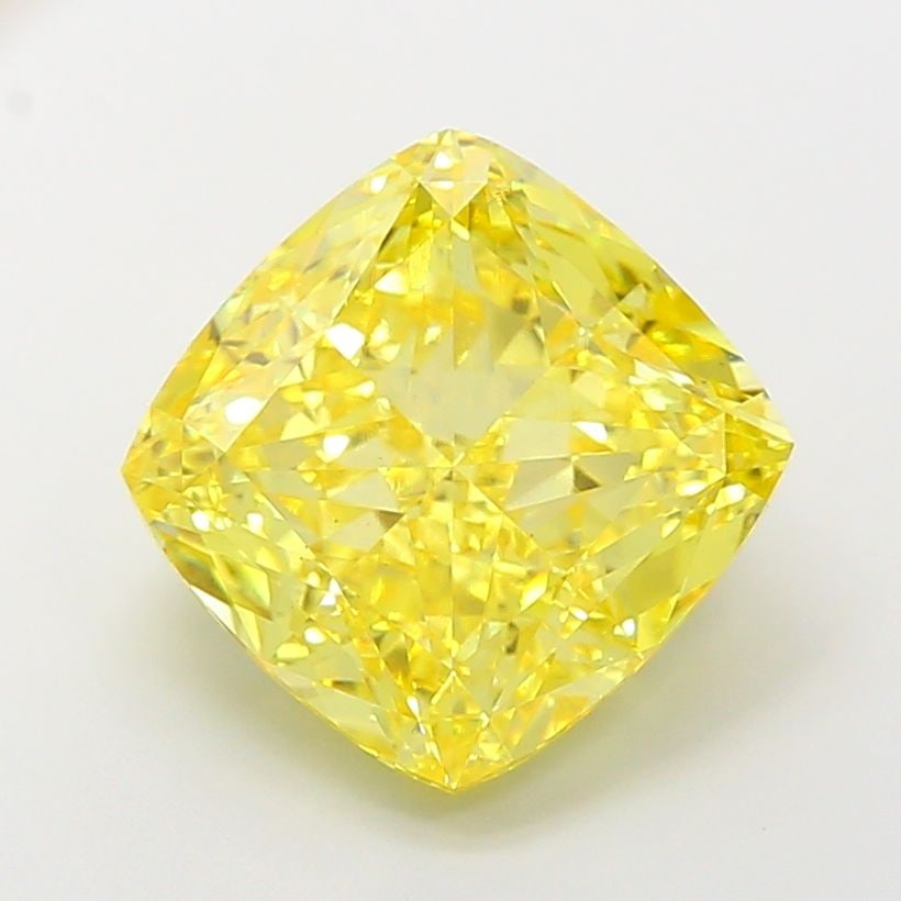Loose Diamond - CUSHION MODIFIED 8.05ct Fancy Vivid Yellow VS2: Loose Diamond - CUSHION MODIFIED 8.05ct Fancy Vivid Yellow VS2 Source: This is a real non-mined Diamond that has been grown in a lab Shape: CUSHION MODIFIED Carats: 8.05 Color: Fancy Vivid Yellow Cert