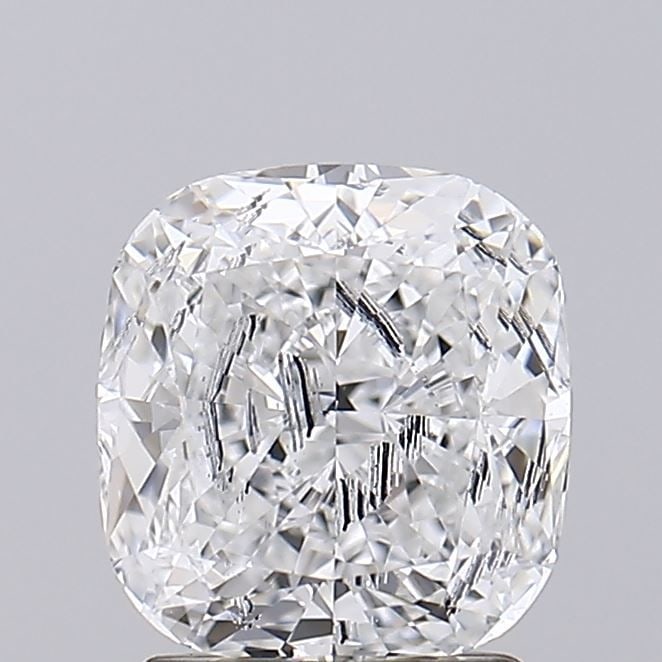 Loose Diamond - CUSHION BRILLIANT 2.15ct E I1: Loose Diamond - CUSHION BRILLIANT 2.15ct E I1 Source: This is a real non-mined Diamond that has been grown in a lab Shape: CUSHION BRILLIANT Carats: 2.15 Color: E Clarity: I1 Certification: IGI Video: