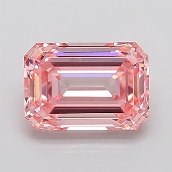Loose Diamond - EMERALD 2.42ct Fancy Intense Pink VS1: Loose Diamond - EMERALD 2.42ct Fancy Intense Pink VS1 Source: This is a real non-mined Diamond that has been grown in a lab Shape: EMERALD Carats: 2.42 Color: Fancy Intense Pink Certification: IGI PLE