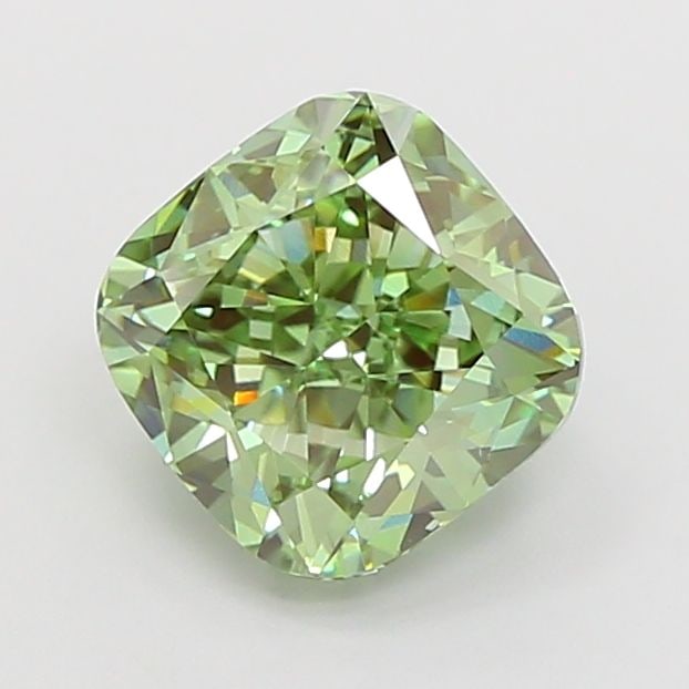 Loose Diamond - CUSHION MODIFIED 2.03ct Fancy Vivid Green VS1: Loose Diamond - CUSHION MODIFIED 2.03ct Fancy Vivid Green VS1 Source: This is a real non-mined Diamond that has been grown in a lab Shape: CUSHION MODIFIED Carats: 2.03 Color: Fancy Vivid Green Certif