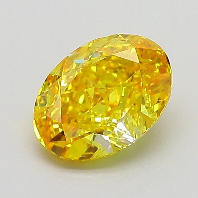 Loose Diamond - OVAL 1.11ct Fancy Vivid Yellow VVS2: Loose Diamond - OVAL 1.11ct Fancy Vivid Yellow VVS2 Source: This is a real non-mined Diamond that has been grown in a lab Shape: OVAL Carats: 1.11 Color: Fancy Vivid Yellow Certification: IGI PLEASE N
