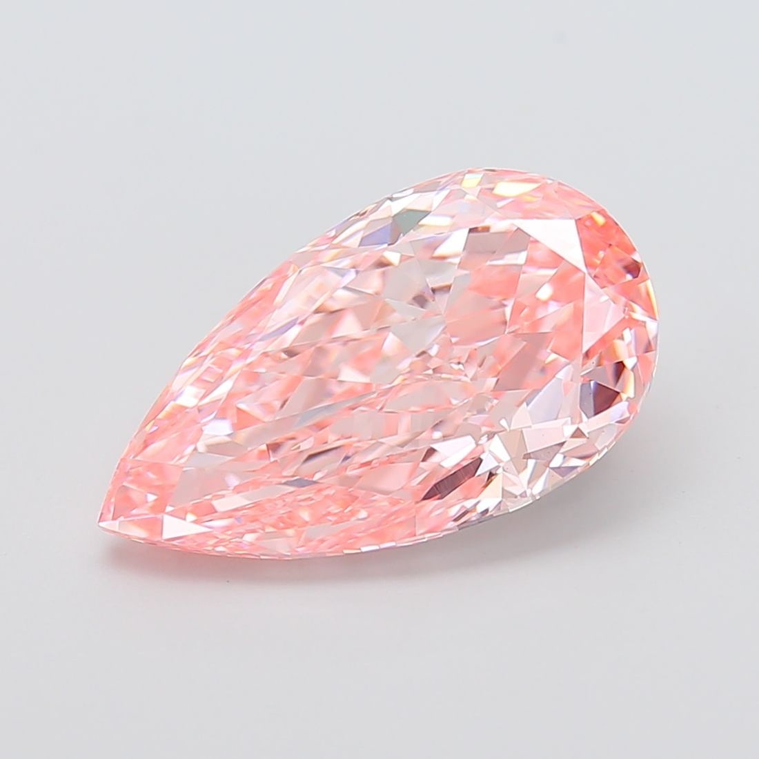 Loose Diamond - PEAR 8.76ct Fancy Vivid Pink VS1: Loose Diamond - PEAR 8.76ct Fancy Vivid Pink VS1 Source: This is a real non-mined Diamond that has been grown in a lab Shape: PEAR Carats: 8.76 Color: Fancy Vivid Pink Certification: IGI Video: