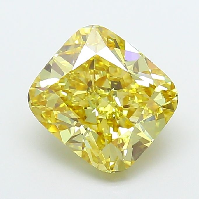 Loose Diamond - CUSHION MODIFIED 3.53ct Fancy Intense Yellow VS1: Loose Diamond - CUSHION MODIFIED 3.53ct Fancy Intense Yellow VS1 Source: This is a real non-mined Diamond that has been grown in a lab Shape: CUSHION MODIFIED Carats: 3.53 Color: Fancy Intense Yellow 