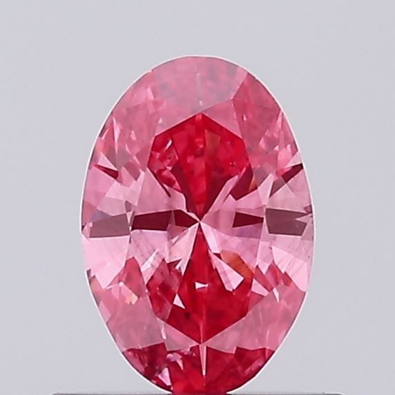 Loose Diamond - OVAL 0.43ct Fancy Vivid Pink VS2: Loose Diamond - OVAL 0.43ct Fancy Vivid Pink VS2 Source: This is a real non-mined Diamond that has been grown in a lab Shape: OVAL Carats: 0.43 Color: Fancy Vivid Pink Certification: NONE Video: