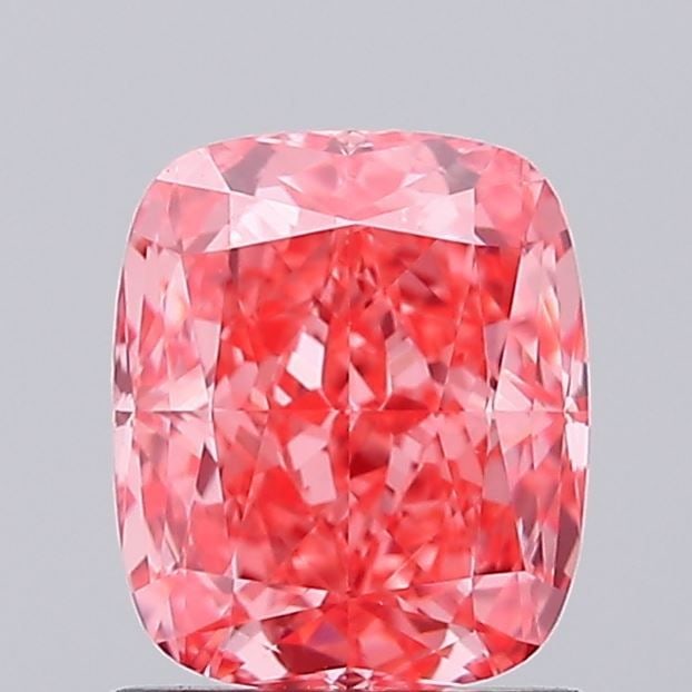 Loose Diamond - CUSHION MODIFIED 1.28ct Fancy Vivid Pink VVS2: Loose Diamond - CUSHION MODIFIED 1.28ct Fancy Vivid Pink VVS2 Source: This is a real non-mined Diamond that has been grown in a lab Shape: CUSHION MODIFIED Carats: 1.28 Color: Fancy Vivid Pink Certifi