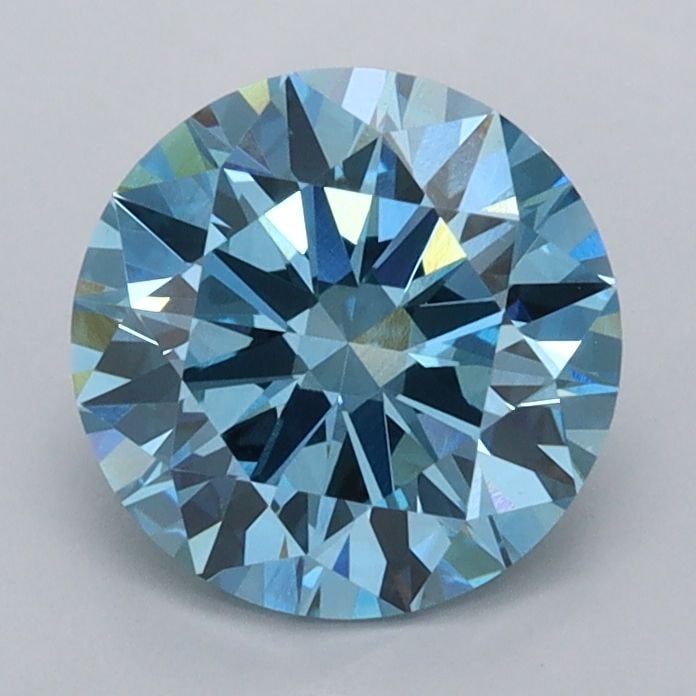 Ideal Loose Diamond - ROUND 1.56ct Fancy Vivid Blue VVS1: Ideal Loose Diamond - ROUND 1.56ct Fancy Vivid Blue VVS1 Source: This is a real non-mined Diamond that has been grown in a lab Shape: ROUND Carats: 1.56 Color: Fancy Vivid Blue Certification: IGI Vide