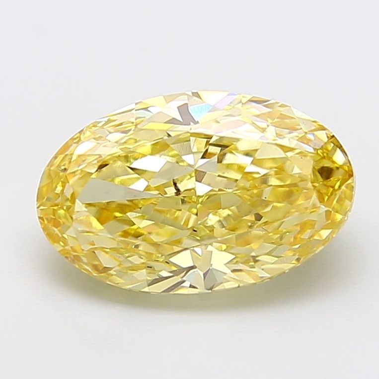 Loose Diamond - OVAL 5.0ct Fancy Intense Yellow VS1: Loose Diamond - OVAL 5.0ct Fancy Intense Yellow VS1 Source: This is a real non-mined Diamond that has been grown in a lab Shape: OVAL Carats: 5.0 Color: Fancy Intense Yellow Certification: IGI Video: