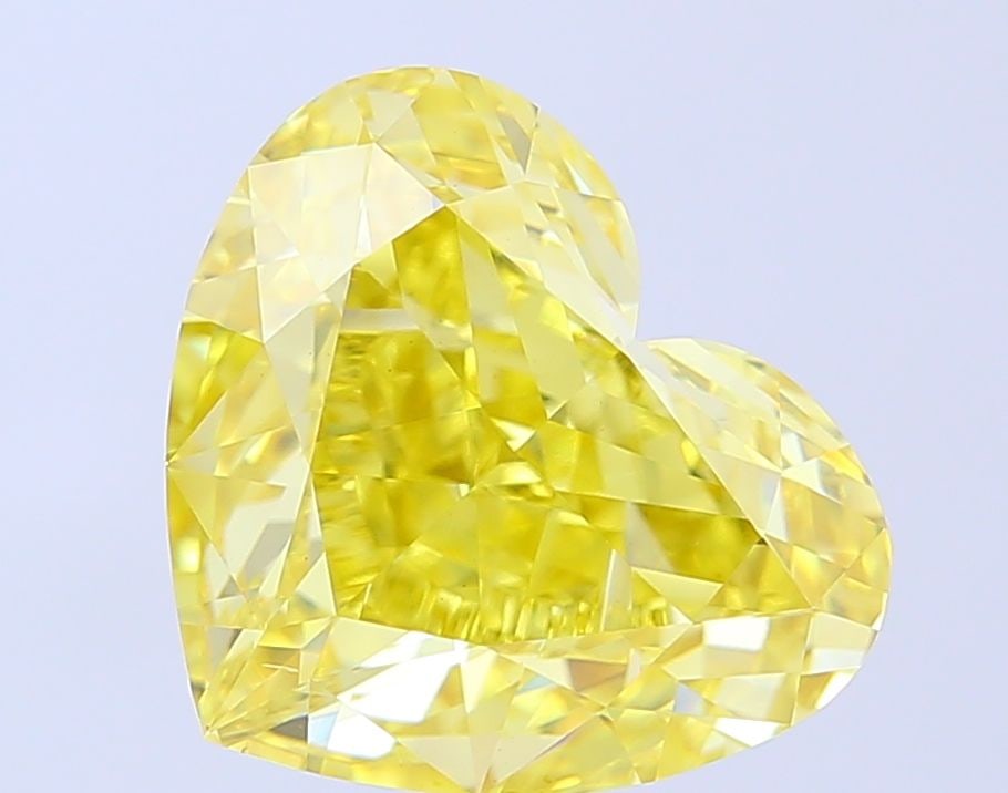 Loose Diamond - HEART 7.26ct Fancy Intense Yellow VS1: Loose Diamond - HEART 7.26ct Fancy Intense Yellow VS1 Source: This is a real non-mined Diamond that has been grown in a lab Shape: HEART Carats: 7.26 Color: Fancy Intense Yellow Certification: IGI Vid