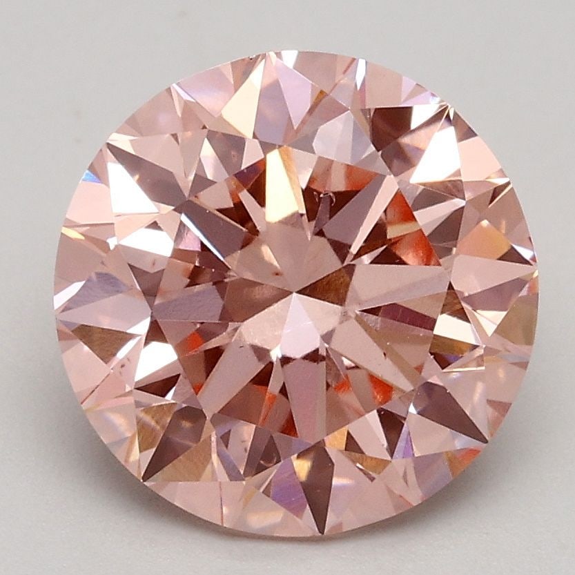 Loose Diamond - ROUND 2.36ct Fancy Intense Pink VS1: Loose Diamond - ROUND 2.36ct Fancy Intense Pink VS1 Source: This is a real non-mined Diamond that has been grown in a lab Shape: ROUND Carats: 2.36 Color: Fancy Intense Pink Certification: IGI Video: