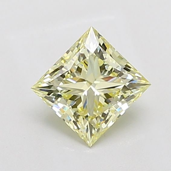 Loose Diamond - PRINCESS 1.51ct Fancy Light Yellow VVS1: Loose Diamond - PRINCESS 1.51ct Fancy Light Yellow VVS1 Source: This is a real non-mined Diamond that has been grown in a lab Shape: PRINCESS Carats: 1.51 Color: Fancy Light Yellow Certification: IGI 