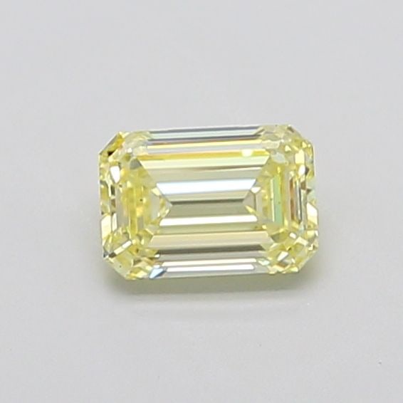 Loose Diamond - EMERALD 1.02ct Fancy Light Yellow VS2: Loose Diamond - EMERALD 1.02ct Fancy Light Yellow VS2 Source: This is a real non-mined Diamond that has been grown in a lab Shape: EMERALD Carats: 1.02 Color: Fancy Light Yellow Certification: IGI PLE