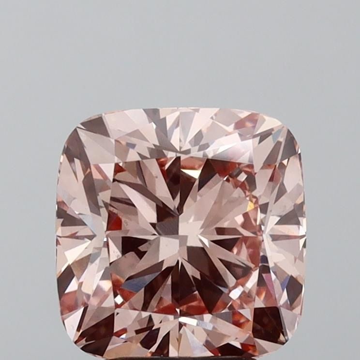 Loose Diamond - CUSHION MODIFIED 3.9ct Fancy Intense Brownish Pink VS2: Loose Diamond - CUSHION MODIFIED 3.9ct Fancy Intense Brownish Pink VS2 Source: This is a real non-mined Diamond that has been grown in a lab Shape: CUSHION MODIFIED Carats: 3.9 Color: Fancy Intense Br