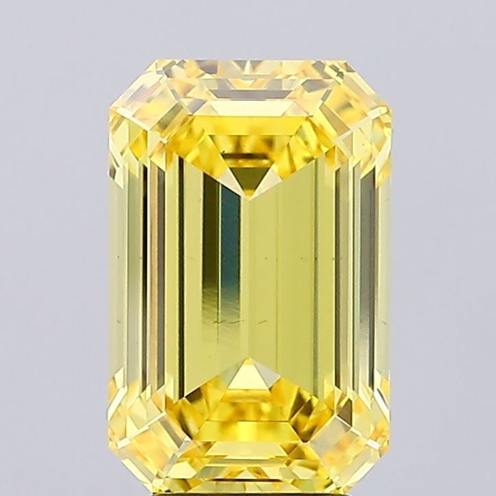 Loose Diamond - EMERALD 4.82ct Fancy Vivid Yellow VS1: Loose Diamond - EMERALD 4.82ct Fancy Vivid Yellow VS1 Source: This is a real non-mined Diamond that has been grown in a lab Shape: EMERALD Carats: 4.82 Color: Fancy Vivid Yellow Certification: IGI Vid