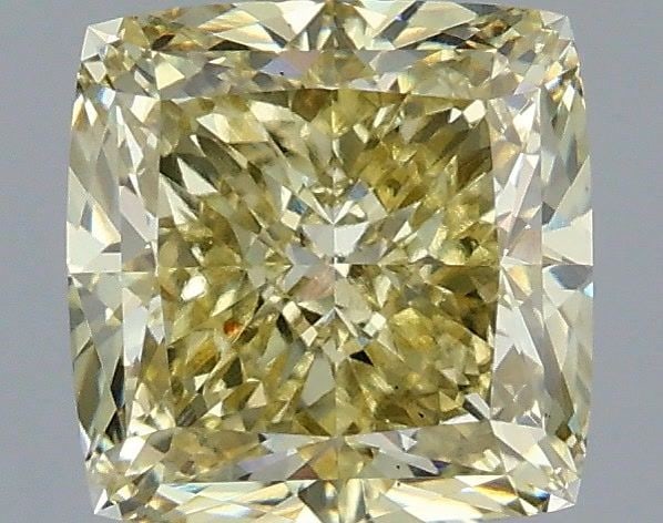 Loose Diamond - CUSHION MODIFIED 2.2ct Fancy Intense Yellow VS1: Loose Diamond - CUSHION MODIFIED 2.2ct Fancy Intense Yellow VS1 Source: This is a real non-mined Diamond that has been grown in a lab Shape: CUSHION MODIFIED Carats: 2.2 Color: Fancy Intense Yellow Ce