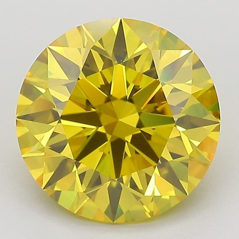 Ideal Loose Diamond - ROUND 3.04ct Fancy Vivid Yellow VVS2: Ideal Loose Diamond - ROUND 3.04ct Fancy Vivid Yellow VVS2 Source: This is a real non-mined Diamond that has been grown in a lab Shape: ROUND Carats: 3.04 Color: Fancy Vivid Yellow Certification: IGI 