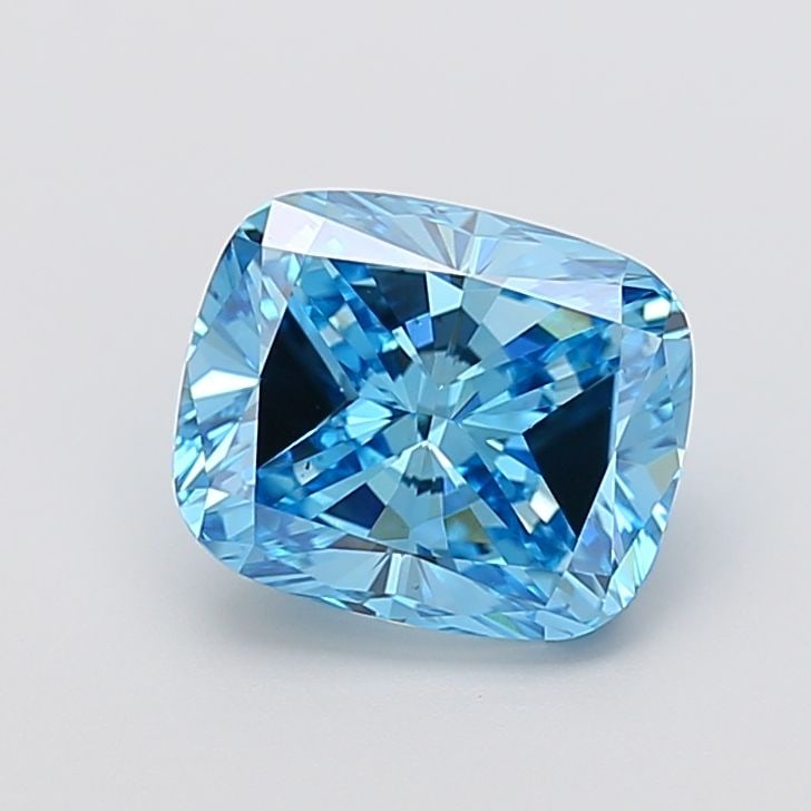Loose Diamond - CUSHION MODIFIED 3.02ct Fancy Vivid Blue VS1: Loose Diamond - CUSHION MODIFIED 3.02ct Fancy Vivid Blue VS1 Source: This is a real non-mined Diamond that has been grown in a lab Shape: CUSHION MODIFIED Carats: 3.02 Color: Fancy Vivid Blue Certific