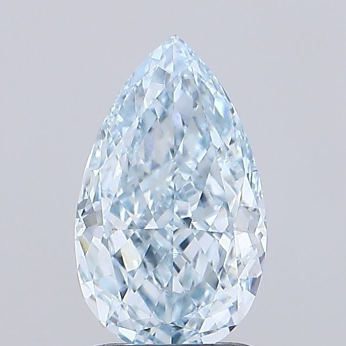 Loose Diamond - PEAR 1.59ct Fancy Intense Blue VVS2: Loose Diamond - PEAR 1.59ct Fancy Intense Blue VVS2 Source: This is a real non-mined Diamond that has been grown in a lab Shape: PEAR Carats: 1.59 Color: Fancy Intense Blue Certification: IGI Video: