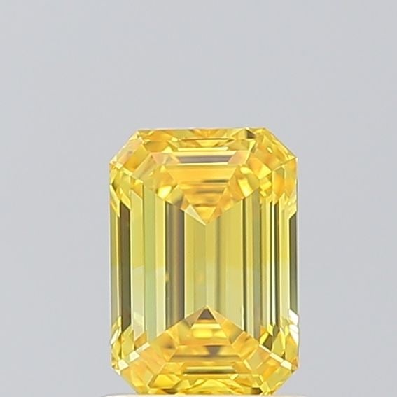 Loose Diamond - EMERALD 1.02ct Fancy Vivid Yellow VS1: Loose Diamond - EMERALD 1.02ct Fancy Vivid Yellow VS1 Source: This is a real non-mined Diamond that has been grown in a lab Shape: EMERALD Carats: 1.02 Color: Fancy Vivid Yellow Certification: IGI Vid