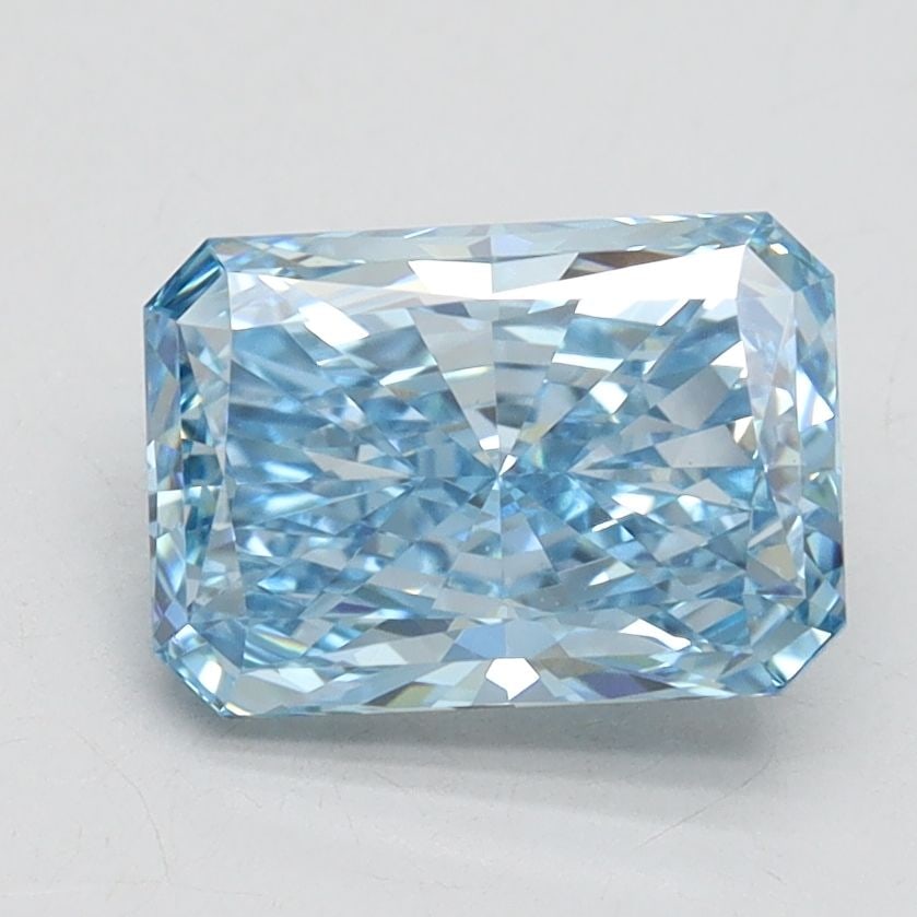 Loose Diamond - RADIANT 1.88ct Fancy Vivid Blue VS1: Loose Diamond - RADIANT 1.88ct Fancy Vivid Blue VS1 Source: This is a real non-mined Diamond that has been grown in a lab Shape: RADIANT Carats: 1.88 Color: Fancy Vivid Blue Certification: IGI Video: