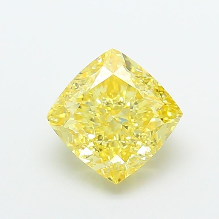 Loose Diamond - CUSHION MODIFIED 3.21ct Fancy Intense Yellow VS1: Loose Diamond - CUSHION MODIFIED 3.21ct Fancy Intense Yellow VS1 Source: This is a real non-mined Diamond that has been grown in a lab Shape: CUSHION MODIFIED Carats: 3.21 Color: Fancy Intense Yellow 
