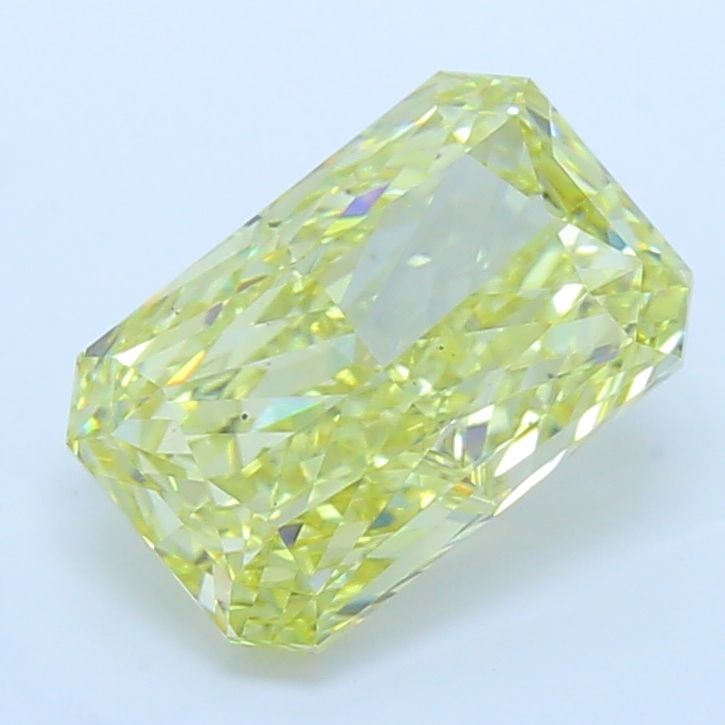 Loose Diamond - RADIANT 4.02ct Fancy Intense Yellow VS2: Loose Diamond - RADIANT 4.02ct Fancy Intense Yellow VS2 Source: This is a real non-mined Diamond that has been grown in a lab Shape: RADIANT Carats: 4.02 Color: Fancy Intense Yellow Certification: IGI
