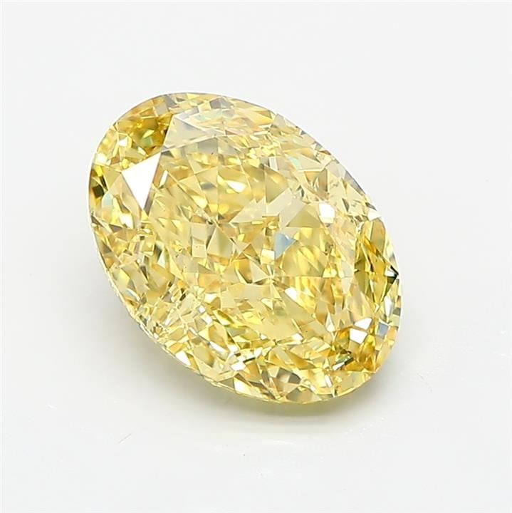 Loose Diamond - OVAL 3.04ct Fancy Intense Yellow VS2: Loose Diamond - OVAL 3.04ct Fancy Intense Yellow VS2 Source: This is a real non-mined Diamond that has been grown in a lab Shape: OVAL Carats: 3.04 Color: Fancy Intense Yellow Certification: IGI Video