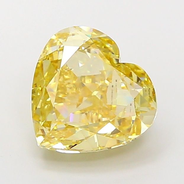 Loose Diamond - HEART 5.08ct Fancy Yellow VS1: Loose Diamond - HEART 5.08ct Fancy Yellow VS1 Source: This is a real non-mined Diamond that has been grown in a lab Shape: HEART Carats: 5.08 Color: Fancy Yellow Certification: IGI Video: