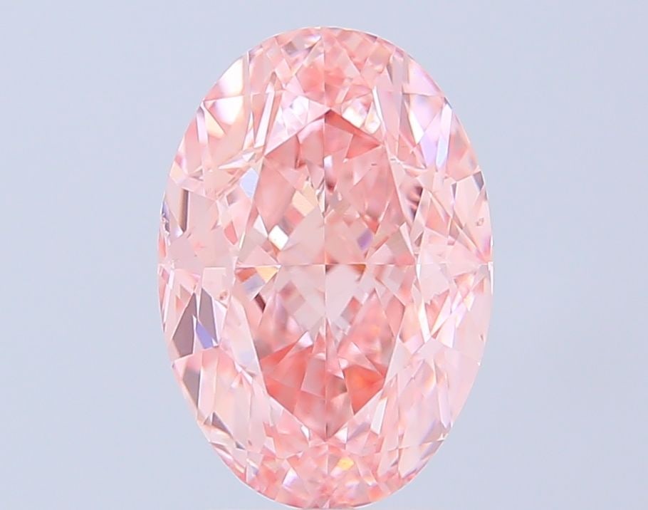 Loose Diamond - OVAL 5.0ct Fancy Vivid Pink VS2: Loose Diamond - OVAL 5.0ct Fancy Vivid Pink VS2 Source: This is a real non-mined Diamond that has been grown in a lab Shape: OVAL Carats: 5.0 Color: Fancy Vivid Pink Certification: IGI Video: Video