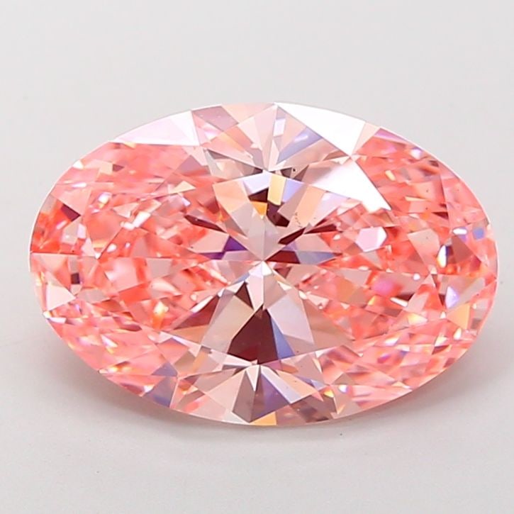 Loose Diamond - OVAL 10.05ct Fancy Vivid Pink VS1: Loose Diamond - OVAL 10.05ct Fancy Vivid Pink VS1 Source: This is a real non-mined Diamond that has been grown in a lab Shape: OVAL Carats: 10.05 Color: Fancy Vivid Pink Certification: IGI Video: