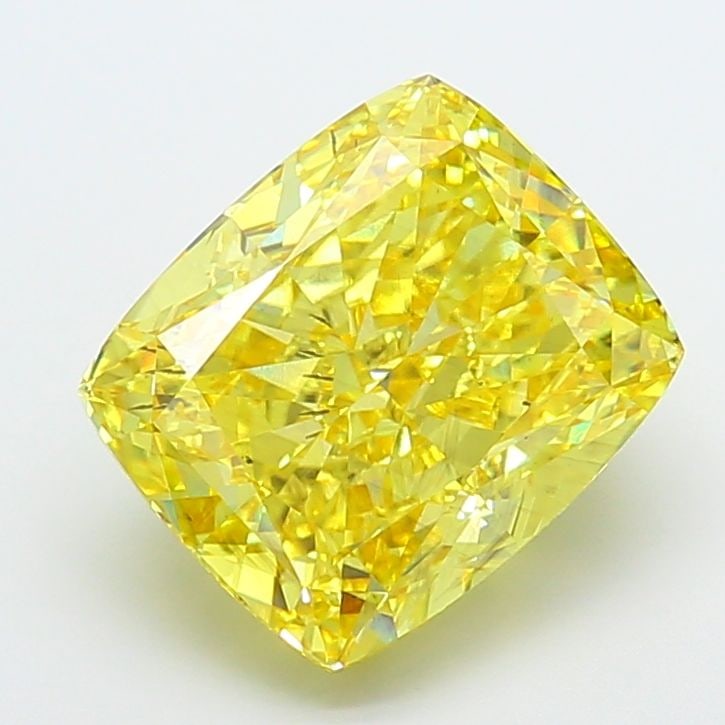 Loose Diamond - CUSHION MODIFIED 8.02ct Fancy Vivid Yellow SI1: Loose Diamond - CUSHION MODIFIED 8.02ct Fancy Vivid Yellow SI1 Source: This is a real non-mined Diamond that has been grown in a lab Shape: CUSHION MODIFIED Carats: 8.02 Color: Fancy Vivid Yellow Cert