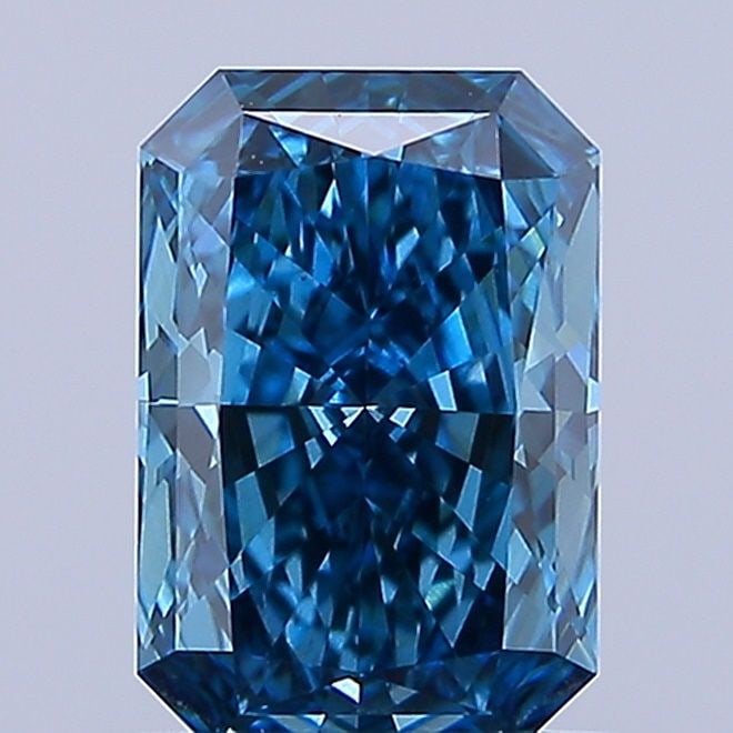 Loose Diamond - RADIANT 1.09ct Fancy Vivid Blue VS2: Loose Diamond - RADIANT 1.09ct Fancy Vivid Blue VS2 Source: This is a real non-mined Diamond that has been grown in a lab Shape: RADIANT Carats: 1.09 Color: Fancy Vivid Blue Certification: IGI Video: