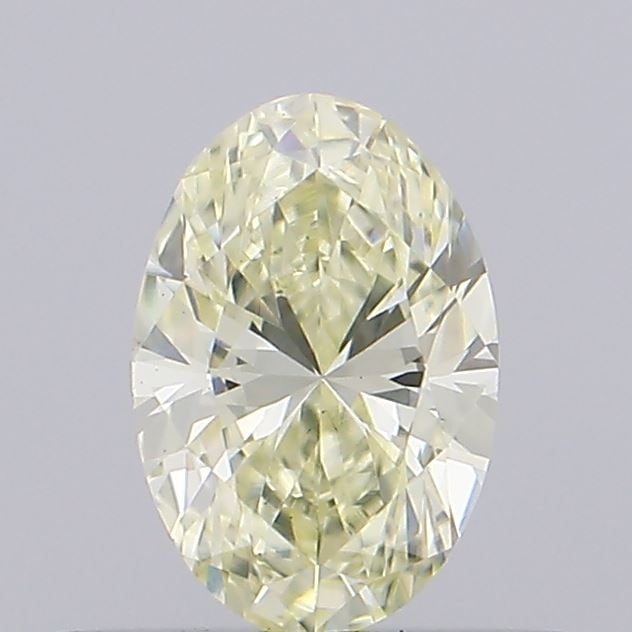 Loose Diamond - OVAL 0.42ct Fancy Light Yellow VS1: Loose Diamond - OVAL 0.42ct Fancy Light Yellow VS1 Source: This is a real non-mined Diamond that has been grown in a lab Shape: OVAL Carats: 0.42 Color: Fancy Light Yellow Certification: IGI Video:
