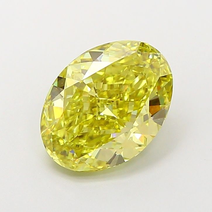 Loose Diamond - OVAL 2.09ct Fancy Intense Yellow VS1: Loose Diamond - OVAL 2.09ct Fancy Intense Yellow VS1 Source: This is a real non-mined Diamond that has been grown in a lab Shape: OVAL Carats: 2.09 Color: Fancy Intense Yellow Certification: IGI Video