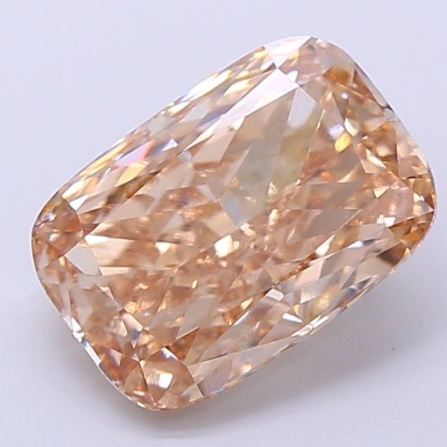 Loose Diamond - CUSHION MODIFIED 3.02ct Fancy Light Brown VVS2: Loose Diamond - CUSHION MODIFIED 3.02ct Fancy Light Brown VVS2 Source: This is a real non-mined Diamond that has been grown in a lab Shape: CUSHION MODIFIED Carats: 3.02 Color: Fancy Light Brown Certi
