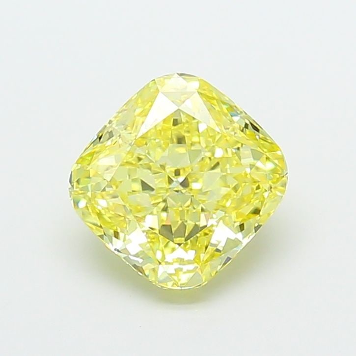 Loose Diamond - CUSHION MODIFIED 3.01ct Fancy Intense Yellow VVS2: Loose Diamond - CUSHION MODIFIED 3.01ct Fancy Intense Yellow VVS2 Source: This is a real non-mined Diamond that has been grown in a lab Shape: CUSHION MODIFIED Carats: 3.01 Color: Fancy Intense Yellow