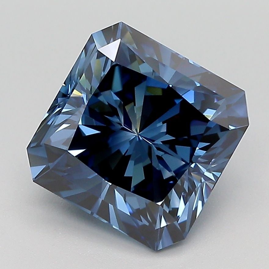 Loose Diamond - CUSHION 3.51ct Fancy Deep Blue VS1: Loose Diamond - CUSHION 3.51ct Fancy Deep Blue VS1 Source: This is a real non-mined Diamond that has been grown in a lab Shape: CUSHION Carats: 3.51 Color: Fancy Deep Blue Certification: IGI Video: