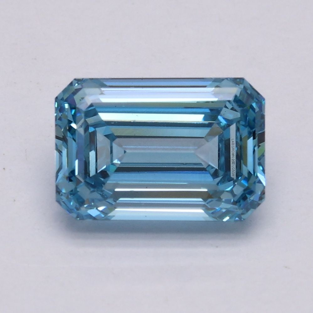Loose Diamond - EMERALD 1.71ct Fancy Intense Blue VS1: Loose Diamond - EMERALD 1.71ct Fancy Intense Blue VS1 Source: This is a real non-mined Diamond that has been grown in a lab Shape: EMERALD Carats: 1.71 Color: Fancy Intense Blue Certification: IGI Vid
