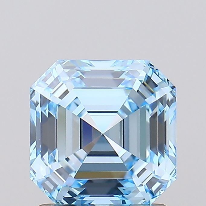 Loose Diamond - ASSCHER 1.52ct Fancy Vivid Blue VS1: Loose Diamond - ASSCHER 1.52ct Fancy Vivid Blue VS1 Source: This is a real non-mined Diamond that has been grown in a lab Shape: ASSCHER Carats: 1.52 Color: Fancy Vivid Blue Certification: IGI Video:
