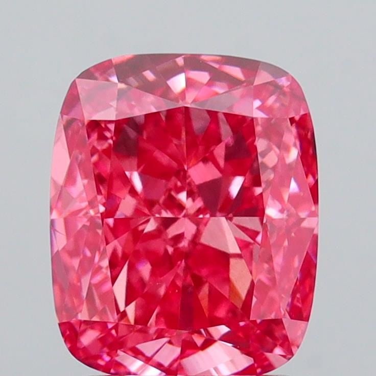 Loose Diamond - CUSHION MODIFIED 2.07ct Fancy Vivid Pink VS1: Loose Diamond - CUSHION MODIFIED 2.07ct Fancy Vivid Pink VS1 Source: This is a real non-mined Diamond that has been grown in a lab Shape: CUSHION MODIFIED Carats: 2.07 Color: Fancy Vivid Pink Certific