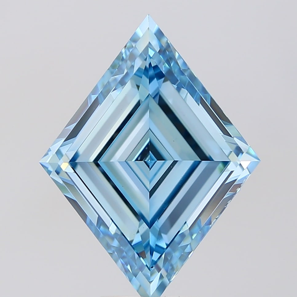 Loose Diamond - LOZENGE STEP CUT 6.31ct BLUE VVS2: Loose Diamond - LOZENGE STEP CUT 6.31ct BLUE VVS2 Source: This is a real non-mined Diamond that has been grown in a lab Shape: LOZENGE STEP CUT Carats: 6.31 Color: BLUE Clarity: VVS2 Certification: IG