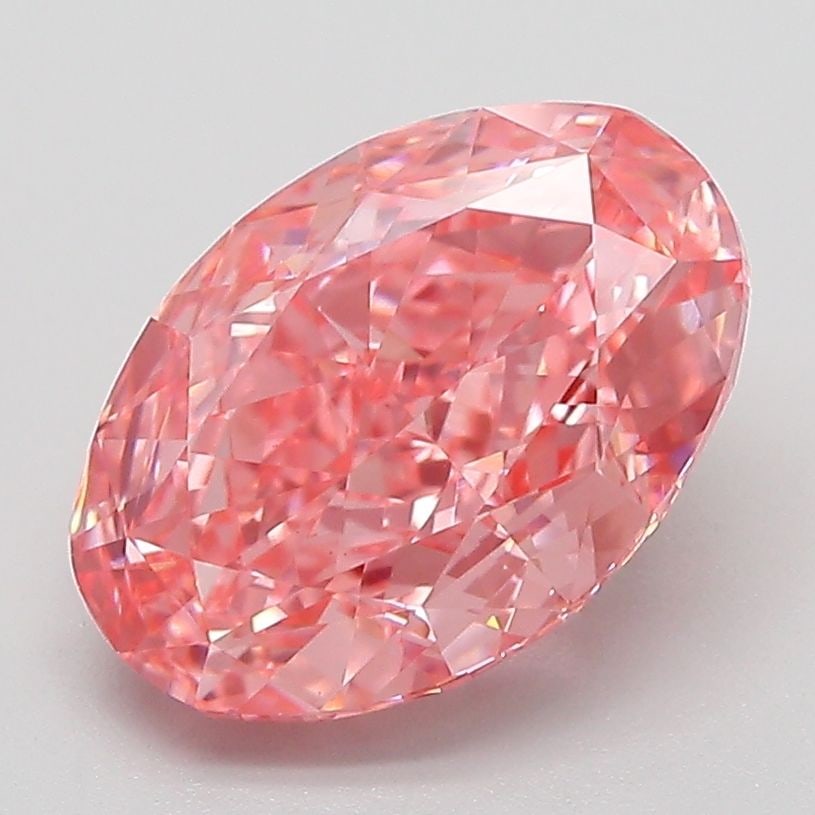 Loose Diamond - OVAL 3.07ct Fancy Vivid Pink VVS2: Loose Diamond - OVAL 3.07ct Fancy Vivid Pink VVS2 Source: This is a real non-mined Diamond that has been grown in a lab Shape: OVAL Carats: 3.07 Color: Fancy Vivid Pink Certification: IGI PLEASE NOTE: