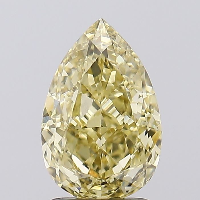 Loose Diamond - PEAR 2.25ct Fancy Intense Yellow VVS2: Loose Diamond - PEAR 2.25ct Fancy Intense Yellow VVS2 Source: This is a real non-mined Diamond that has been grown in a lab Shape: PEAR Carats: 2.25 Color: Fancy Intense Yellow Certification: IGI Vide