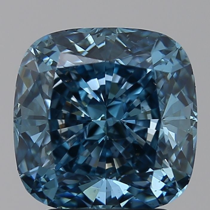Loose Diamond - CUSHION BRILLIANT 3.01ct Blue VS1: Loose Diamond - CUSHION BRILLIANT 3.01ct Blue VS1 Source: This is a real non-mined Diamond that has been grown in a lab Shape: CUSHION BRILLIANT Carats: 3.01 Color: Blue Certification: NONE Video: