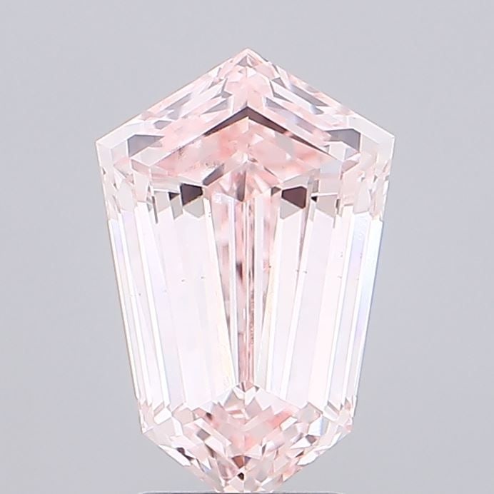 Loose Diamond - SHIELD 3.08ct Fancy Intense Pink VS1: Loose Diamond - SHIELD 3.08ct Fancy Intense Pink VS1 Source: This is a real non-mined Diamond that has been grown in a lab Shape: SHIELD Carats: 3.08 Color: Fancy Intense Pink Certification: IGI Video