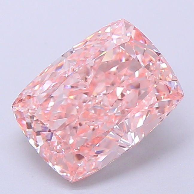 Loose Diamond - CUSHION MODIFIED 2.57ct Fancy Vivid Pink VVS2: Loose Diamond - CUSHION MODIFIED 2.57ct Fancy Vivid Pink VVS2 Source: This is a real non-mined Diamond that has been grown in a lab Shape: CUSHION MODIFIED Carats: 2.57 Color: Fancy Vivid Pink Certifi