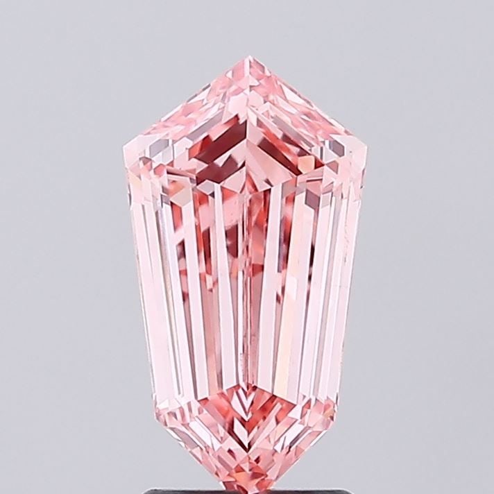 Loose Diamond - HEXAGONAL 2.84ct Fancy Vivid Pink VS2: Loose Diamond - HEXAGONAL 2.84ct Fancy Vivid Pink VS2 Source: This is a real non-mined Diamond that has been grown in a lab Shape: HEXAGONAL Carats: 2.84 Color: Fancy Vivid Pink Certification: IGI Vid