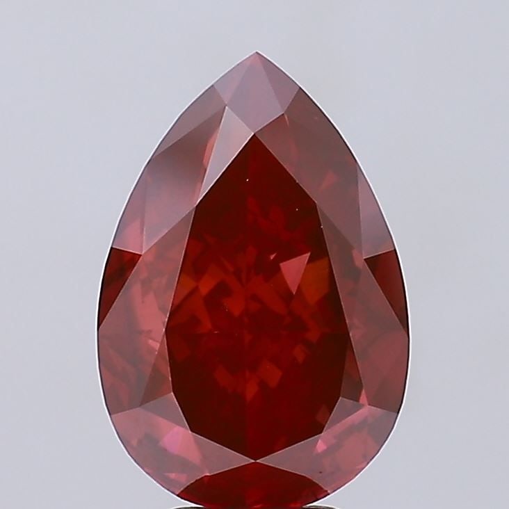 Loose Diamond - PEAR 5.75ct Fancy Vivid Red VS2 (1 of 1)