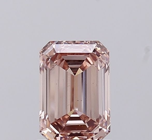 Loose Diamond - EMERALD 0.99ct Fancy Light Pinkish Brown VS2: Loose Diamond - EMERALD 0.99ct Fancy Light Pinkish Brown VS2 Source: This is a real non-mined Diamond that has been grown in a lab Shape: EMERALD Carats: 0.99 Color: Fancy Light Pinkish Brown Certific